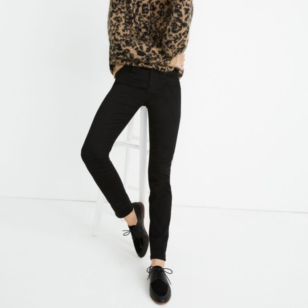 Madewell MidRise Skinny Jeans: Velvet Tuxedo Stripe, Color Esther Wash Size 27